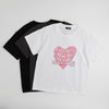 ハートテキストロゴプリントTシャツ