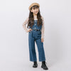 【2点セット】フロントボタンデザインビスチェ＋ストレートパンツ