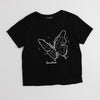 【2点セット】バタフライロゴプリントTシャツ＋ティアードスカート