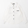 バックロゴ刺繍シャツ