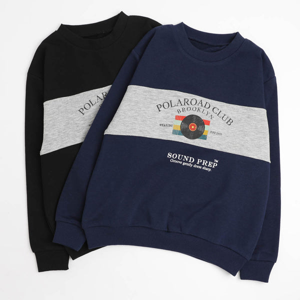 【POLAROAD/ポーラロード】配色切り替えロゴオーバーサイズトレーナー