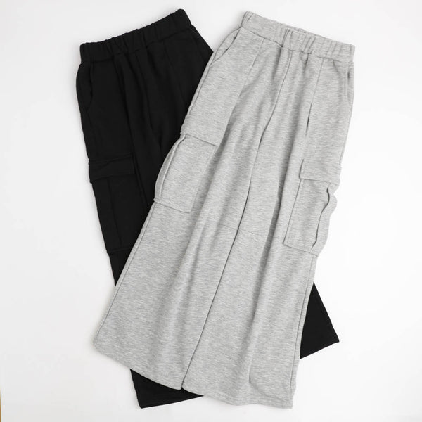 【POLAROAD/ポーラロード】（シルエットが変えられる）ルーズスウェットカーゴパンツ