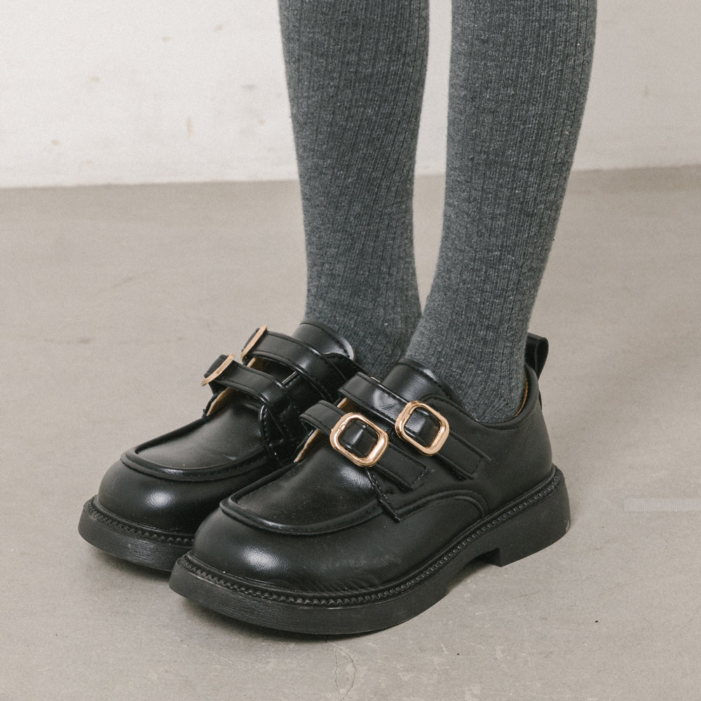 ダブルスクエアバックルベルトローファー|子供服・キッズファッション