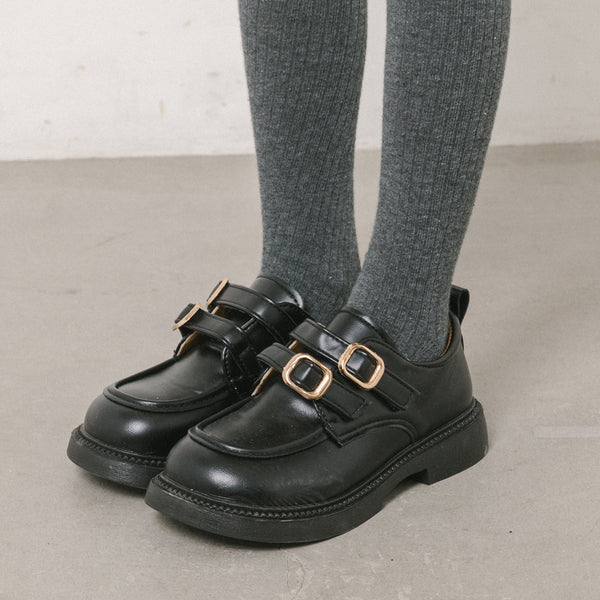 ダブルスクエアバックルベルトローファー