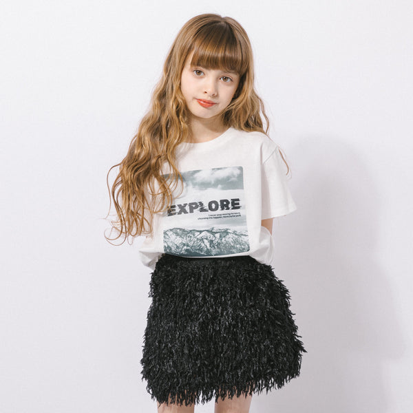 【綿100％/吸水速乾】モノクロフォトプリントTシャツ