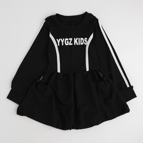 フロントロゴラインデザインバルーンワンピース