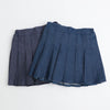 【インナーパンツ付き】デニムプリーツスカート