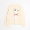 【CHIPIE/シピ】ふわふわシャギーキャットデザインニット