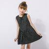 フロントリボンミニドットフレアワンピース