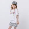 オーバーサイズイラストロゴプリントTシャツ