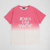 ロゴプリントグラデーションオーバーサイズTシャツ