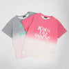 ロゴプリントグラデーションオーバーサイズTシャツ