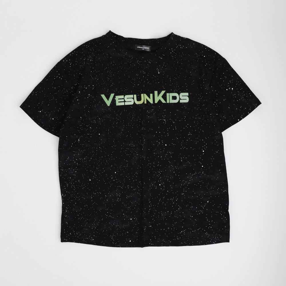 バックウィングプリントオーバーサイズTシャツ