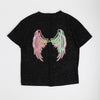 バックウィングプリントオーバーサイズTシャツ