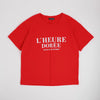 ロゴプリントデザインオーバーサイズTシャツ