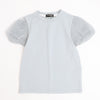 シアーパフスリーブTシャツ