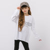 テキストロゴデザインオーバーサイズロングTシャツ