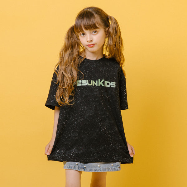 バックウィングプリントオーバーサイズTシャツ