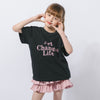 フレンチテキストロゴデザインTシャツ