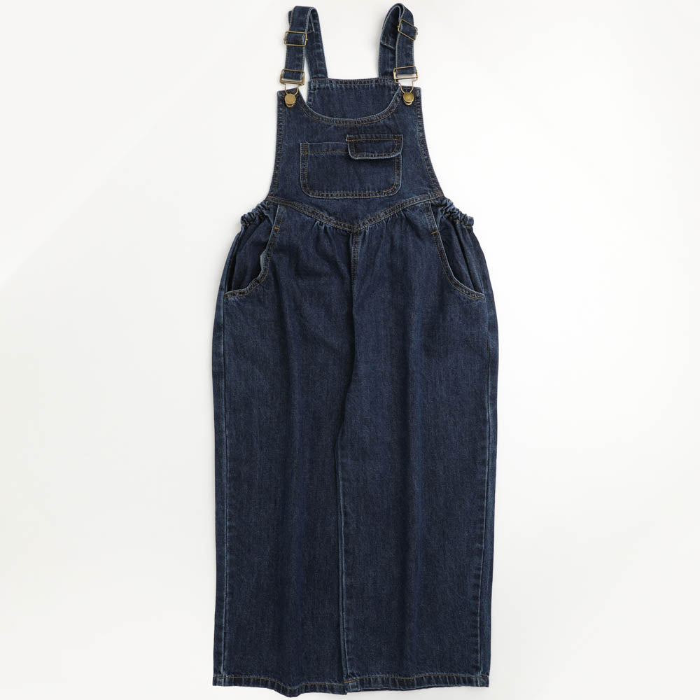 ルーズデニムサロペットパンツ