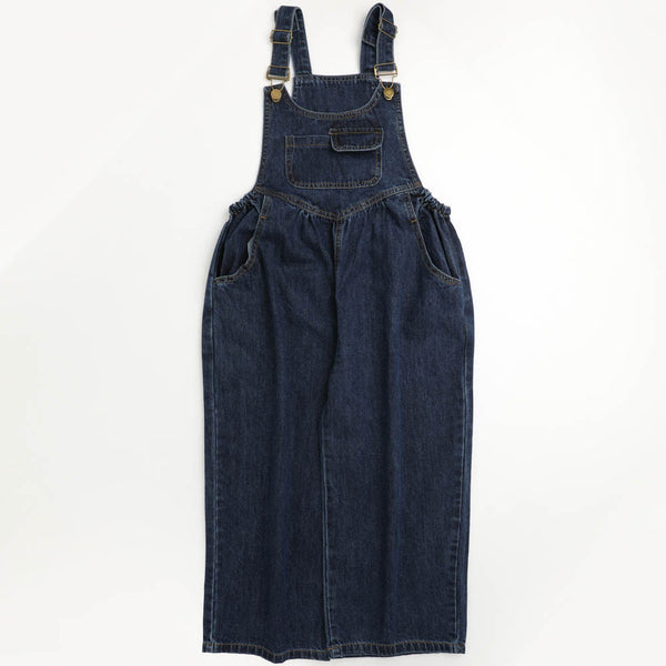 ルーズデニムサロペットパンツ