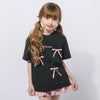ミニリボンプリントオーバーサイズTシャツ