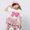 フリンジリボンデザインミニTシャツ