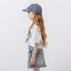 ブロックチェックハートプリントオーバーサイズTシャツ