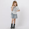 フロントロゴイレヘムTシャツ