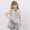 フロントロゴイレヘムTシャツ
