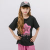 【2点セット】フロントネオンスタープリントTシャツ＋カラーストレートパンツ
