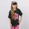 【2点セット】フロントネオンスタープリントTシャツ＋カラーストレートパンツ