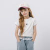 バックオープンフロントチェリーロゴミニTシャツ