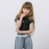 バックオープンフロントチェリーロゴミニTシャツ