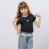 バックオープンフロントチェリーロゴミニTシャツ