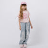フレンチロゴプリントクロップドTシャツ