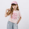 フレンチロゴプリントクロップドTシャツ