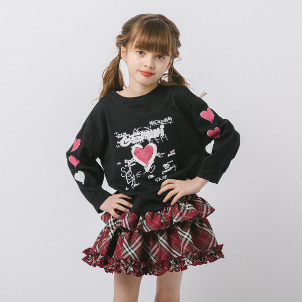 ハートペイントデザインカットソー