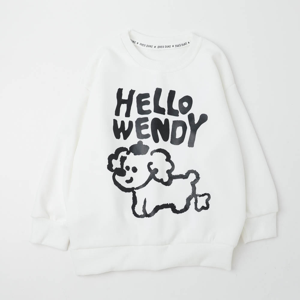 アニマルロゴプリントオーバーサイズトレーナー