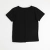 【2点セット】リボンプリントクロップドTシャツ＋フリルドッキングパンツ