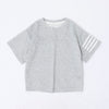 【2点セット】ラインデザインルーズTシャツ＋ショートパンツ