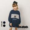 【POLAROAD/ポーラロード】配色切り替えロゴオーバーサイズトレーナー