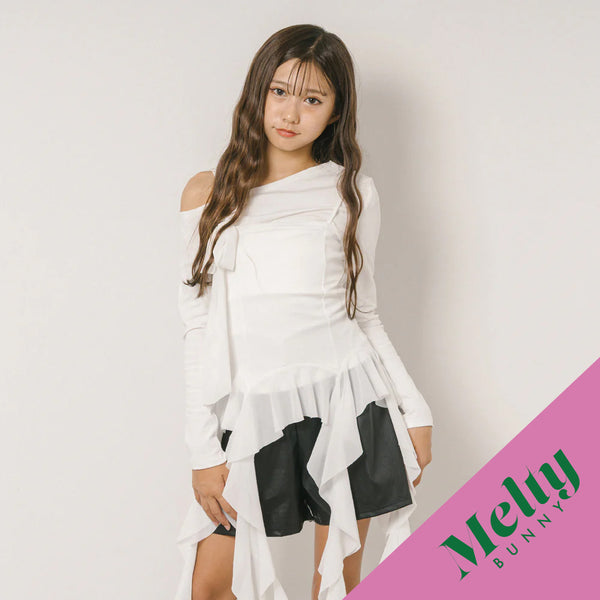 ヘムフリルキャミペプラムトップス