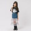 【CHIPIE/シピ】"ときめろT"(綿100%)キャットプリントTシャツ