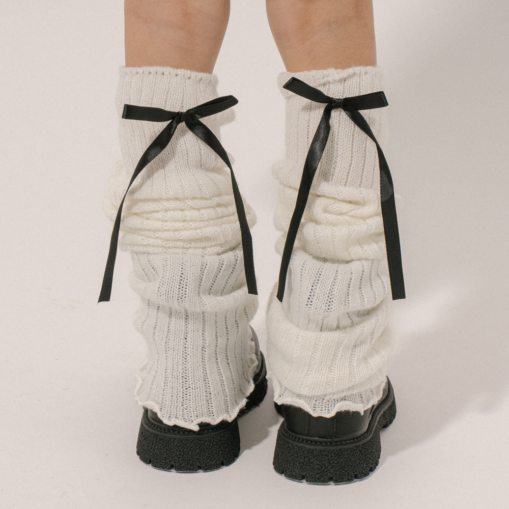 リボンデザインレッグウォーマー|子供服・キッズファッション