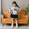 【U.TRACK/ユードットトラック】"感激サラメッシュ"ナンバーロゴストライプTシャツ