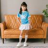 【U.TRACK/ユードットトラック】"感激サラメッシュ"ナンバーロゴストライプTシャツ
