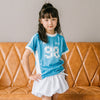 【U.TRACK/ユードットトラック】"感激サラメッシュ"ナンバーロゴストライプTシャツ