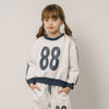 【2点セット】サイドラインナンバーロゴデザインスウェット＋パンツ