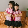 【U.TRACK/ユードットトラック】"感激サラメッシュ"ナンバーロゴストライプTシャツ